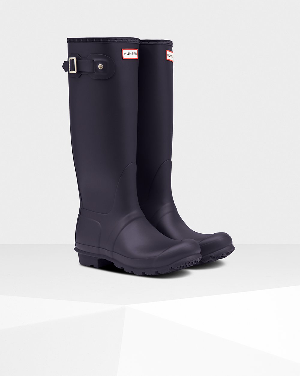 Bottes Hautes de Pluie Hunter Original Femme Violette JPCQBMK-45